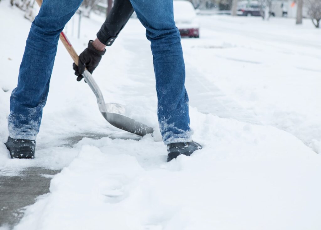 Shoveling snow is a common way for individuals to clear snow from driveways, sidewalks, and other areas where snow removal equipment like snowplows may not be suitable.