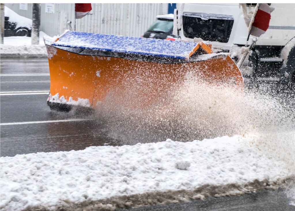 Commercial snow removal companies have specialized equipment, such as plow trucks, snow blowers, and salt spreaders.