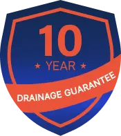 Drainge 10 year warranty logo