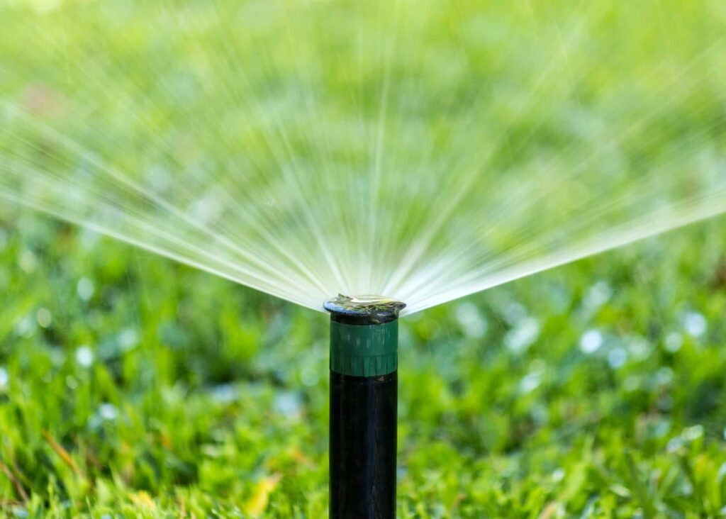 Irrigation system delivering consistent water to garden plants